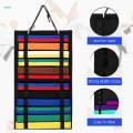 2Pcs Martial Arts Belts Organizer Holder Kids Wall Hanging Muay Thai. 