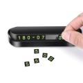 Temporary Parking Card Luminous Car Phone Number Plate. 