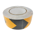SAFETY REFLECTIVE TAPE - BLACK AND YELLOW - 25M. 