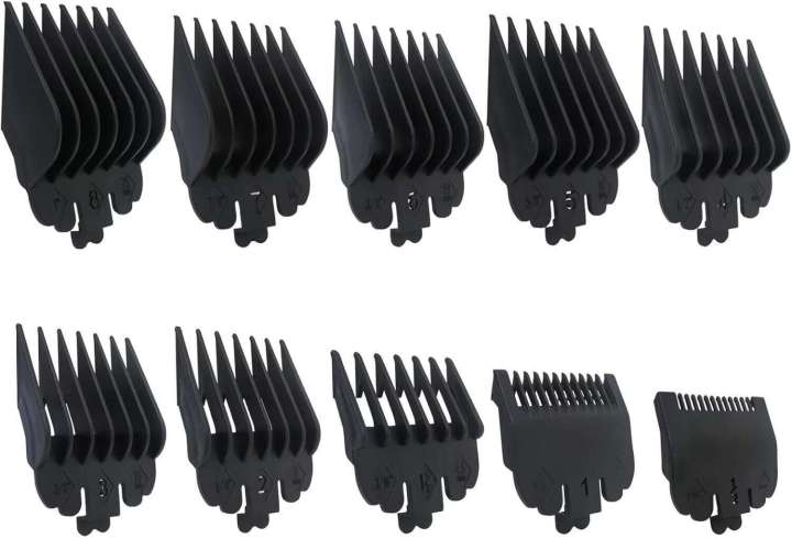 WELURE%2010Pcs%20Clipper%20Guards%20Set%20Replacement%20for%20Limural%20K11S/%20Novah%20HCL-001/%20Surker%20K7S/K9C/K9S%201/16%20to%201%20-%20Black%20-%20Image%207