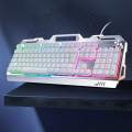 Gaming Keyboard RGB keyboard Cyan Axis Keyboard with multi media key. 