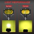 ♛COLIGHT 1PC Super Bright 4inch 48W Offroad LED Work Light Bar Spot Flood Beam DRL 4x4 LED Fog Yellow Light ATV LED Bar For Lada Truck Car 12v 24v. 