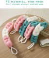 Stretch Back Sponge with Rope Handles Back Scrubber Bath Shower Mesh Sponge Exfoliating Body Scrub Stretch Braided Loofah for Men and Women. 