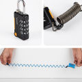 【ZIME】1x Combination Lock,  Lock Spring Steel Wire 4 Digits Combination, Mini Security Code Padlock, Waterproof Stainless Steel Enhanced Rod. 