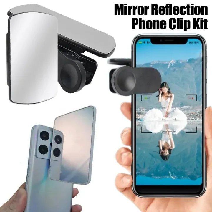 Outdoor%20Selfie%20Reflection%20Phones%20Clip%20Kit%20Universal%20Smartphone%20Camera%20Mirror%20Reflection%20Clamps%20Compatible%20with%20iPhone%20Samsung%20Xiaomi%20Huawei%20-%20Image%202