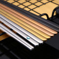 1 Pair 304 Stainless Steel Solid Flat Chopsticks Household Rainbow Chopsticks Portable Dinnerware Korean Tableware. 