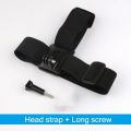 Adjustable Elastic Head Strap for Eken Gopro Sjcam & Xiaomi Action Camera - Band Accessory Mount Harness Adapter Holder Sports Belt Accessories Universal Adjustable Go Pro Hero Black Silver Yi Session. 
