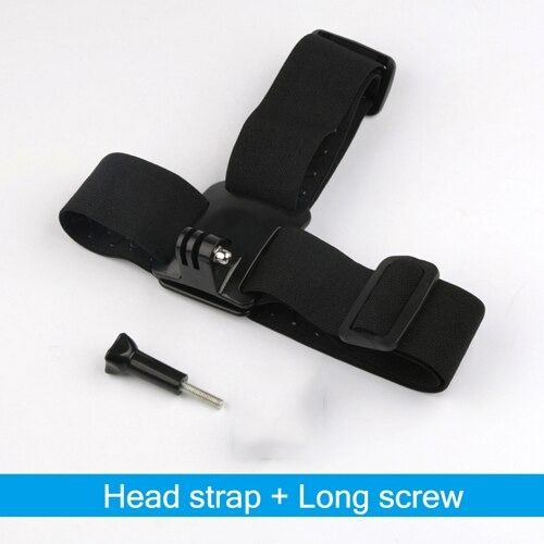 Adjustable Elastic Head Strap for Eken Gopro Sjcam & Xiaomi Action Camera - Band Accessory Mount Harness Adapter Holder Sports Belt Accessories Universal Adjustable Go Pro Hero Black Silver Yi Session