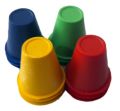 Ice Cream/Multipurpose Plastic Cups 12Pcs Multicolor. 