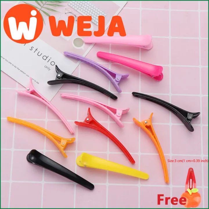 【WEJA】10Pcs/Set Professional Basic Hair Grip Clips Hairdressing Sectioning Cutting Hair Clamps Clip Plastic Salon Styling Hair Clips