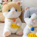 Plush Cat Stuffed Animals Cuddly Realistic Cat Plush Figure Decoration Stuffed Animal Plush Cat Toy for Toddlers Toy Gifts Holiday. 