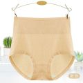 Hip Lifting 4 Cotton Underwear Belly Contracting Large Size Antibacterial Pants High Waist Strip   Women's Triangle Modal Breathable Argy Wormwood. 