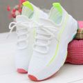 Girls' Mesh Surface White Shoes Women's Shoes 2024 New Summer Breathable Casual Shoes Student Fashion Sports Shoes. 