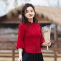 Spring and Summer Style Retro Hanfu Improved Cheongsam Chinese Button Knots Top New Republic of China Style Women's Clothes Tang Suit Outfit. 