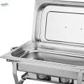 Rectangular Catering W/ Frame Buffet Warmer Sets Food Warmers Stainless Steel Chafing Dish Buffet. 