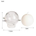 DIY Candle Mold Easy-Release Planet Series Plastic Sphere Candle Mold Spherical 5-10cm Round Ball Mold for Home Decor Candle Making Craft Enthusiasts Gift Crafting Aromatherapy Accessories. 