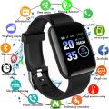 116 Plus Smart Watch - Heart Rate Monitor, Fitness Tracker for iOS and Android. 