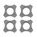 Pieces Silicone Microphone Anti-roll Anti-fall Sleeve KTV Mic Protective Ring for Conference Room News Interviews. 