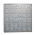 Small Alphabet And Numbers Silicone Mold For Resin. 