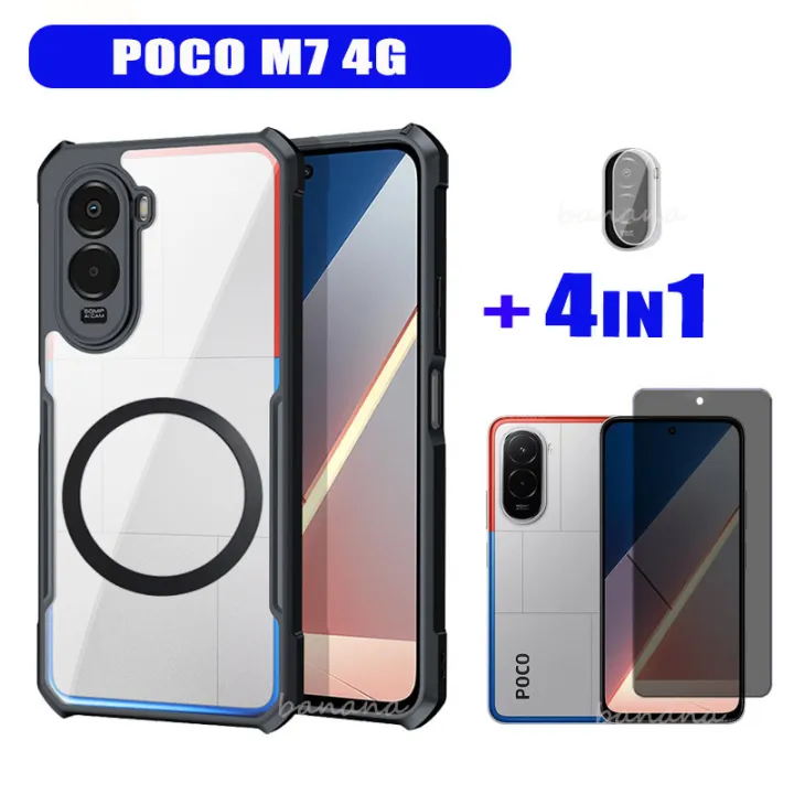 4IN1%20Poco%20M7%204G%20Anti-fall%20Mobile%20Phone%20Case%20With%20Ring%20Iron%20Sheet%20Magnet%20for%20Poco%20F7%20C71%20C85%20C75%20Redmi%2015C%2015%20Screen%20protector%20Film+lens%20film+back%20film%20-%20Image%204
