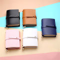 Style Solid Color Creative Fresh Loose-Leaf Notepad Student Stationery Diary Book PU Soft Leather Notebook. 