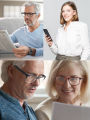 Reading Glasses Big Head Men Rectangle Oversized Readers Eyeglasses Women Spring Hinge Clear Vision with Diopters +1.0~+4.0. 