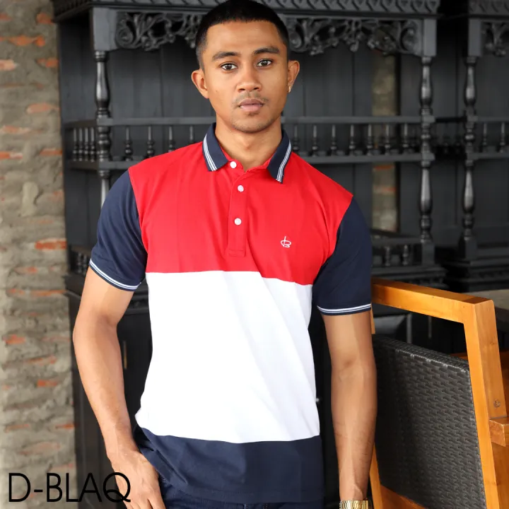 D-Blaq Three-Tone Harmony Polo T-Shirt