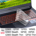 【UrbanNomad】Keyboard Cover for MSI GS65 Stealth GF65 GF63 Thin WF65 WS65 WP65 15 15.6 14 Silicon Protector Skin Case Gaming Laptop Accessory. 