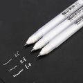 Sakura Gelly Roll Gel Pen White Color 0.5mm 0.8mm 1.0mm High Light Marke Pen Black Cardboard Art Painting Pen White Line Pens. 