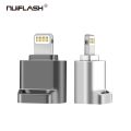 Silver】 Nuiflash usb 2.0 to lightning OTG Data Adapter For iPhone 11 Pro XR X 8 7 Tablet Converter Data SD Card Disk. 