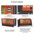 EsoGoal 30A Solar Charge Controller Solar Panel Controller 12V/24V Adjustable L-CD Display S-olar Panel B-attery Regulator With U-SB P-ort A-uto P-WM C-ontrollers I-ntelligent S-ystem C-harging C-ontroller For Home. 