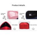 Luxury Heart-Shaped LED Light Wedding Ring Box With Display Storage Organizer Jewelry Packaging Decoration Pendant Women Wholes. 