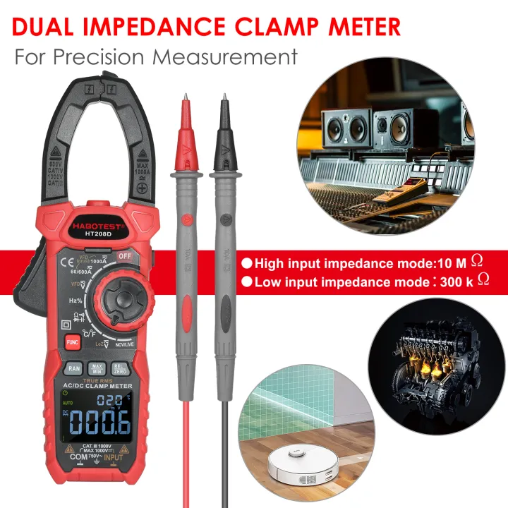 AC/DC%20Digital%20Clamp%20Meter%20True-RMS%20Multimeter%20Anto-Ranging%20Multi%20Tester%20Current%20Clamp%20Amp%20Volt%20Ohm%20Diode%20Capacitance%20Resistance%20Continuity%20NCV%20Temperature%20Duty%20Ratio%20VFD%20Tests%20-%20Image%203