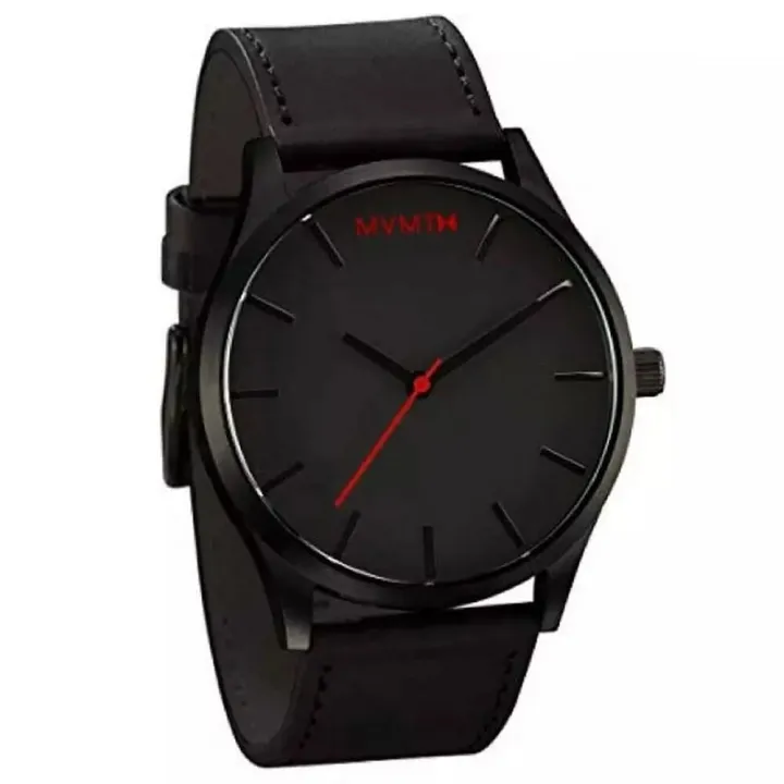 New Premium Stainless Steel / Leather Strap Luxury Men Watch Quartz Analog Business Chain Casual Wrist Dial MVMTx Watches For Boys Gents Black White Brown 129788828 Flash_LK