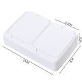 Sweet Journal Mini Desktop Plastic Storage Box For Stickers Clips Cotton Pad Accessories INS Button Storage Box. 