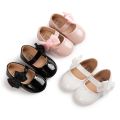 KIDSUN Baby Cute Bow Princess Shoes Solid Colour Soft Bottom First Toddler Shoes 0-18 Months Newborn Baby Shoes Girl. 