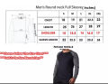 White Color Long Sleeve Men's T Shirt New Style Material 160GSM. 