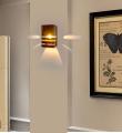 Teak Wooden Wall Lamp(null). 