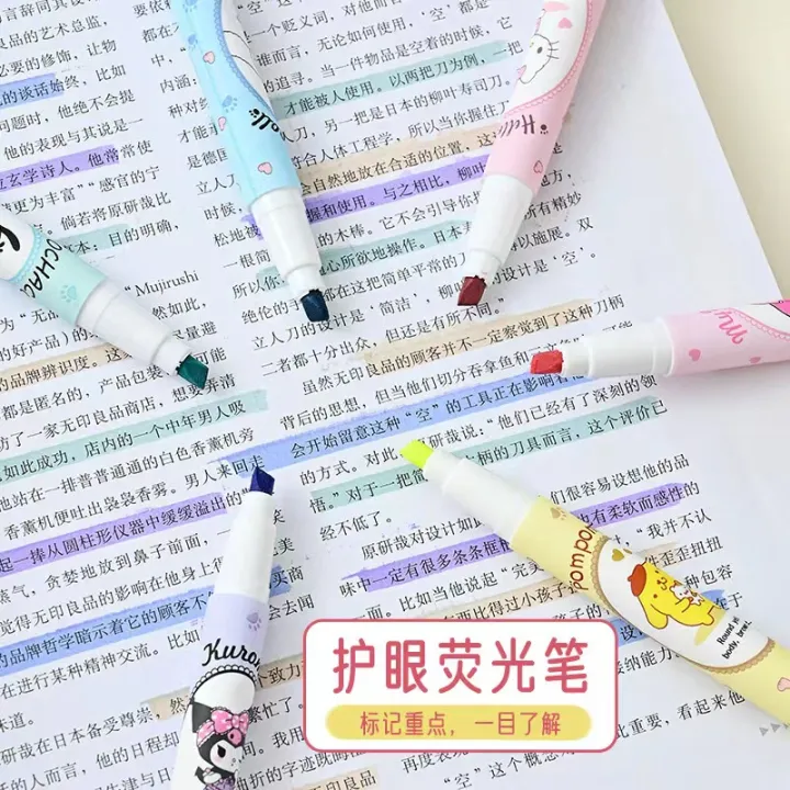 %E3%80%90The%20Quiet%20Page%E3%80%916pcs%20Sanrio%20Highlighter%20Pen%20Set%20Mymelody%20Kuromi%20Cinnamoroll%20Pom%20Pom%20Purin%20Pochacco%20Markers%20Stationery%20Mini%20Felt-Tip%20Highlighters%20-%20Image%208