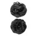 Messy Bun Small 1pcs Hair Piece Hair Extension With Elastic Rubber Band Hairpiece Synthetic Hair Scrunchies Hair Piece for Women Girls Color Black Endless Beauty EB-FA. 