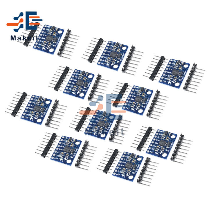 10pcs%20Gy521%20Gy-521%20Mpu6050%20Mpu-6050%20Iic%20I2c%20Interface%203%20Axis%20Analog%20Gyroscope%20Sensor%20Accelerometer%20Compatible%20Module%20For%20Arduino%20-%20Image%202