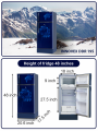 Innovex 180L Double Door Refrigerator DDR195- Blue Lilly. 