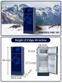 Innovex 180L Double Door Refrigerator DDR195- Blue Lilly. 