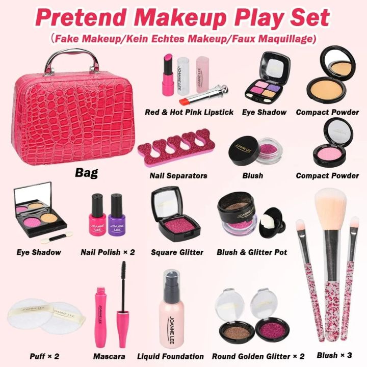 Makeup%20Toy%20Pretend%20Play%20Makeup%20Kit%20for%20Girls%20with%20Cosmetic%20Bag%20Role%20Play%20Toy%20Halloween%20Xmas%20Birthday%20Party%20Gift%20for%20Age%203+Basketball%20-%20Image%202