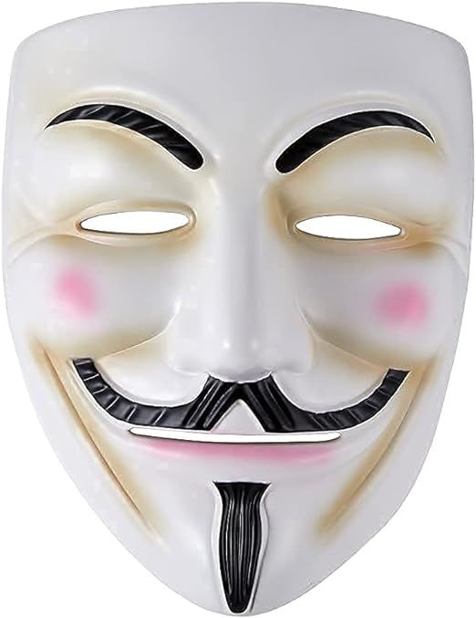 Anonymous Mask for Kids & Adults - Mask Halloween Masks Guy Mask for Halloween Costume Cosplay Party Mask,Hacker Mask