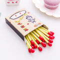 【The Quiet Page】20 Pcs/box Creative Cute Matches Ballpoint Pen 8.5cm Blue Ink School Supplies Student Stationery Canetas Escolar. 