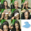 ARELENE 108Pc/Lot Blue Fixed Double Tape Wig Adhesive Extended Hair Tape Waterproof for Toupee Lace Wig Film with Slitting Line. 