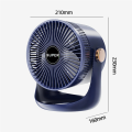JDXHLAU Household Table USB Rechargeable Air Circulation Electric Fan 2400MAh Battery Wall Mountable Cooling Ventilator Fan A. 