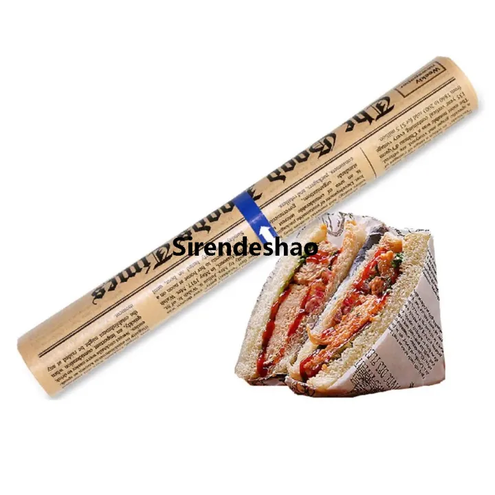 String Bread Wrapper Sirendeshao 5m/roll Wax Paper Food Grade Grease Paper Food Wrappers ...