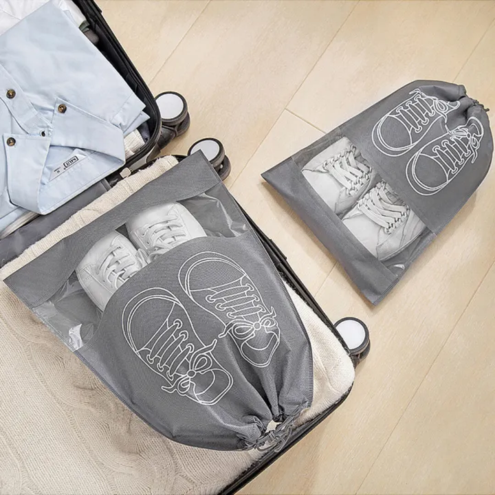 Shoes%20Storage%20Bag%20Closet%20Organizer%20Non-woven%20Travel%20Portable%20Bag%20Waterproof%20Pocket%20Clothing%20Classified%20Hanging%20Bag%20-%20Image%203